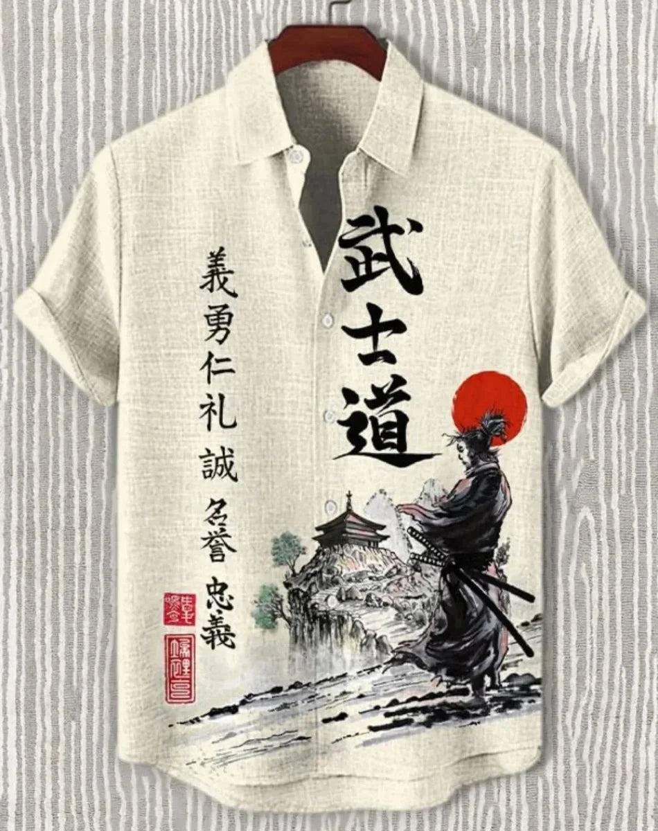 Men’s Samurai Hawaiian Shirt