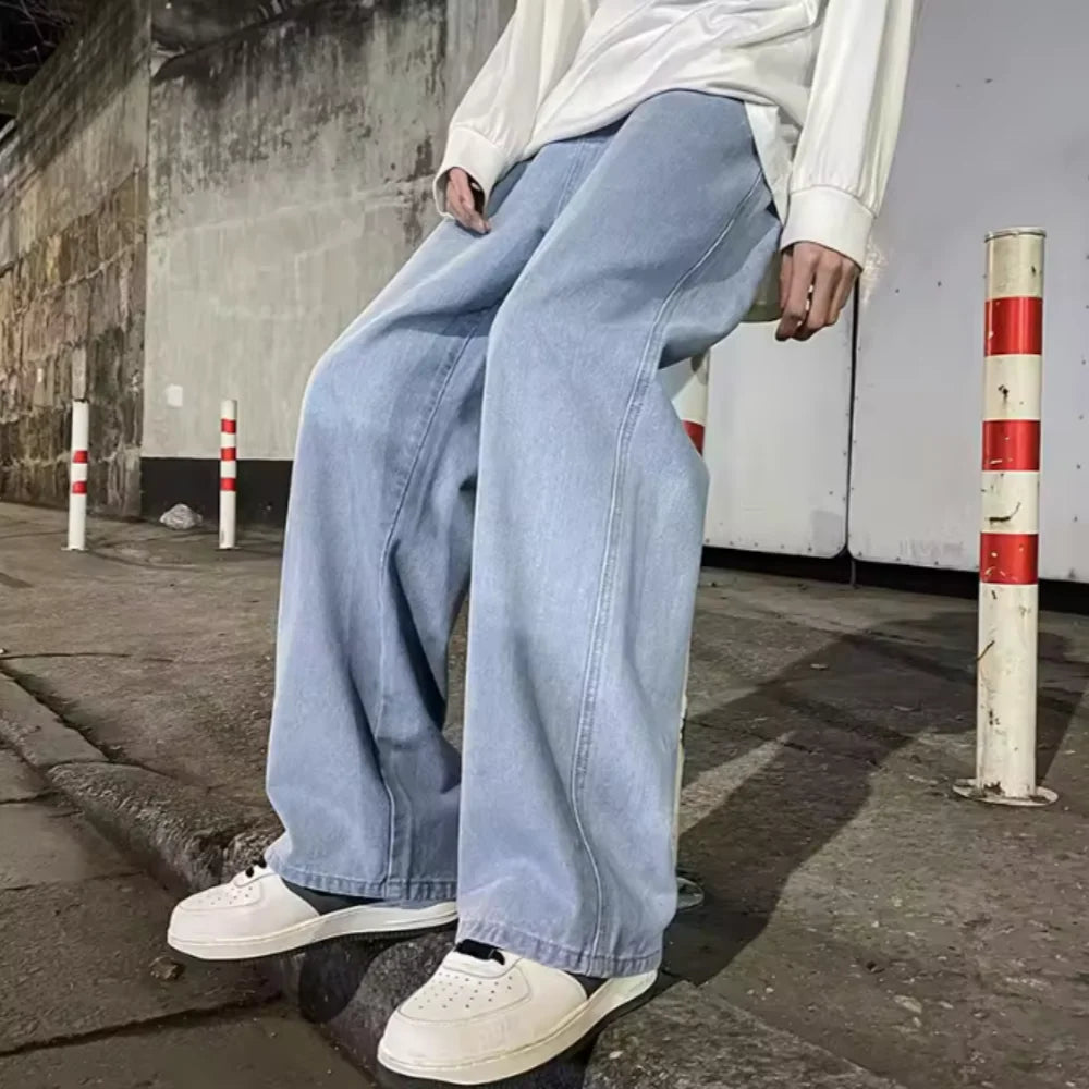 Men’s Baggy Wide-Leg Jeans – Y2K Style